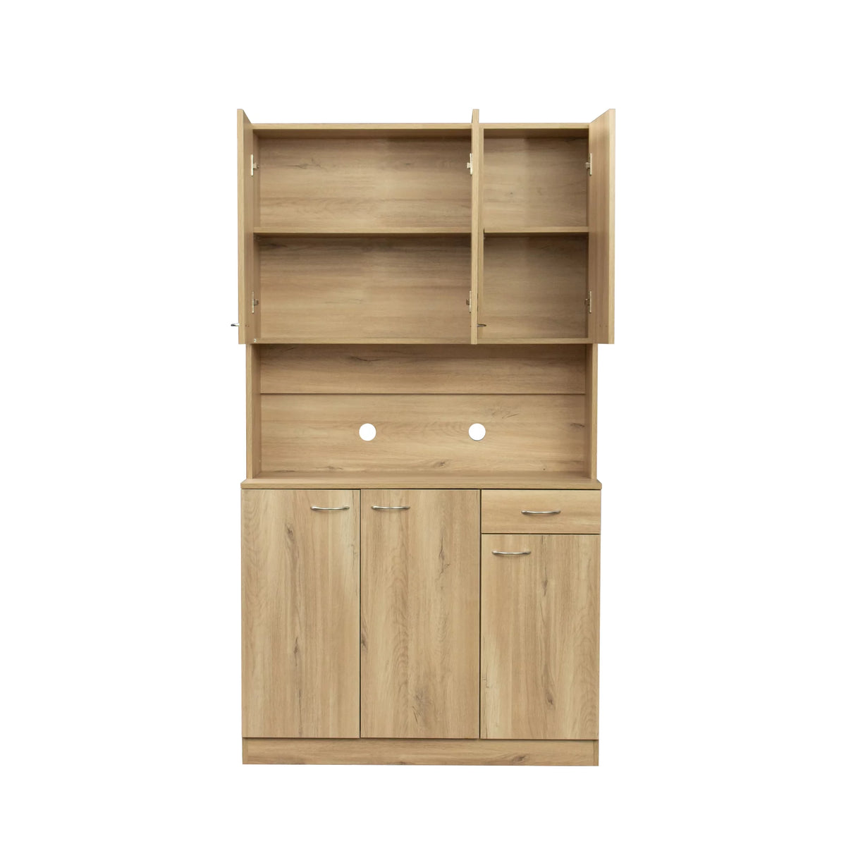 70.87" Tall 6-Door 1-Drawer Wardrobe Kitchen Cabinet I997