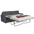 86.6" Queen Sleeper Sofa with Pullout Bed in Dark Grey X527375