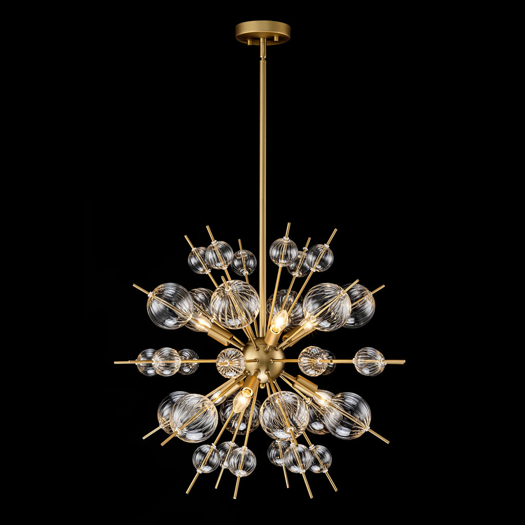 6-Light Globe Bubble Sputnik Chandelier D1548