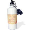 Pink Swirls and Butterflies Sports Water Bottle, 21oz I92820