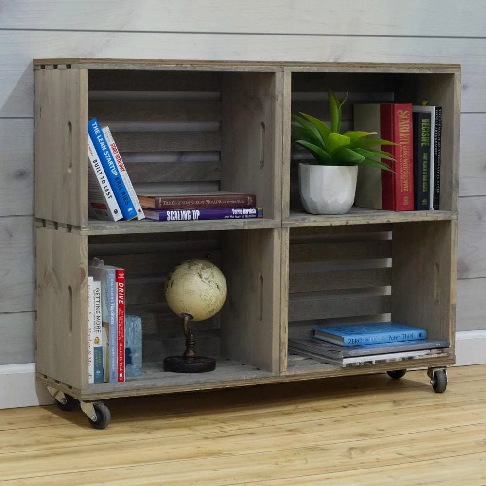 Large Crate in Weathered Gray U583284