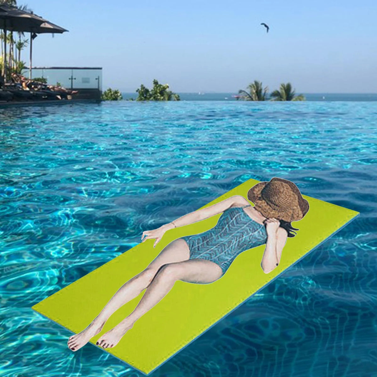 Floating Mat for Pool Lake River with Strap E6883