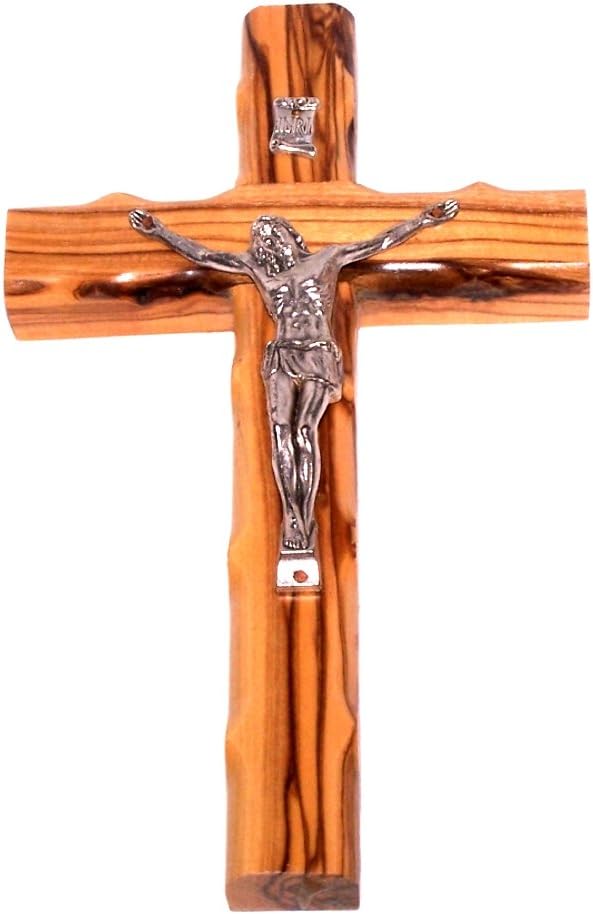 Olive Wood Cross with Certificate and Lord Prayer Card (4.75 Inches) Pack of 2 D79986