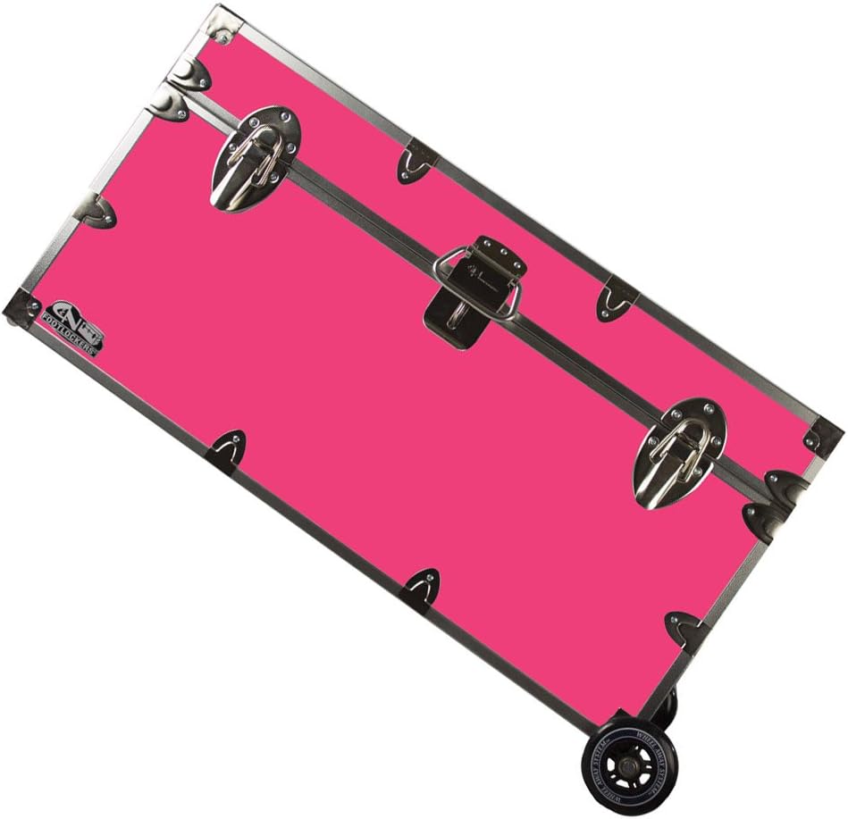 Lockable Trunk Footlocker with Wheels O973006
