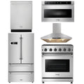 30 Propane Gas Range, Range Hood, Microwave, Refrigerator, Dishwasher J76789