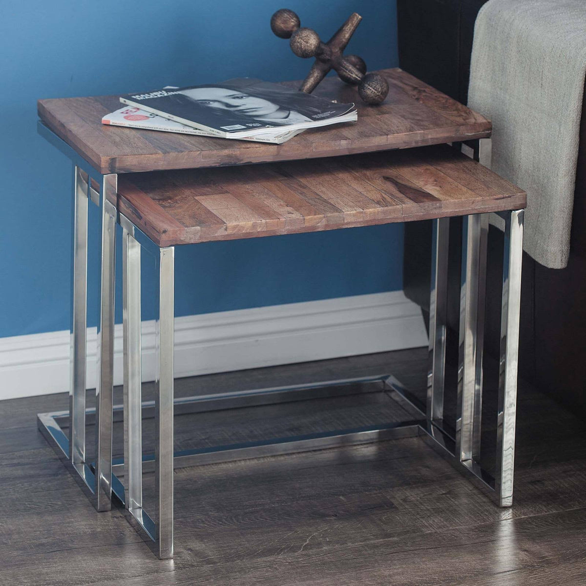 Wood Table, Set of 2 P799