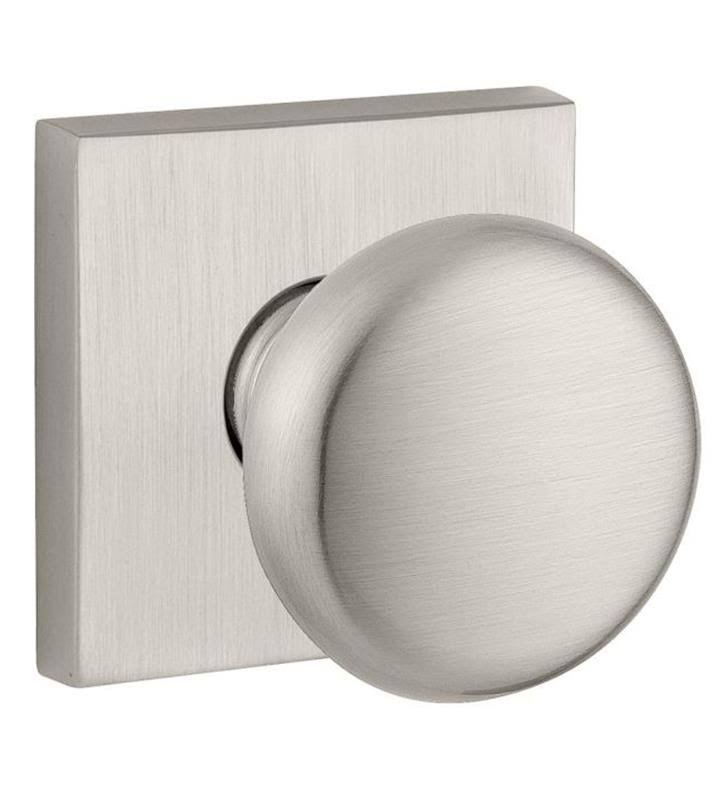 Round Double Dummy Door Knob with Square Rose Y751410