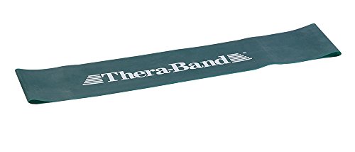 Latex Mini Resistance Band Loop, 12 Inch, Green, Heavy F32286
