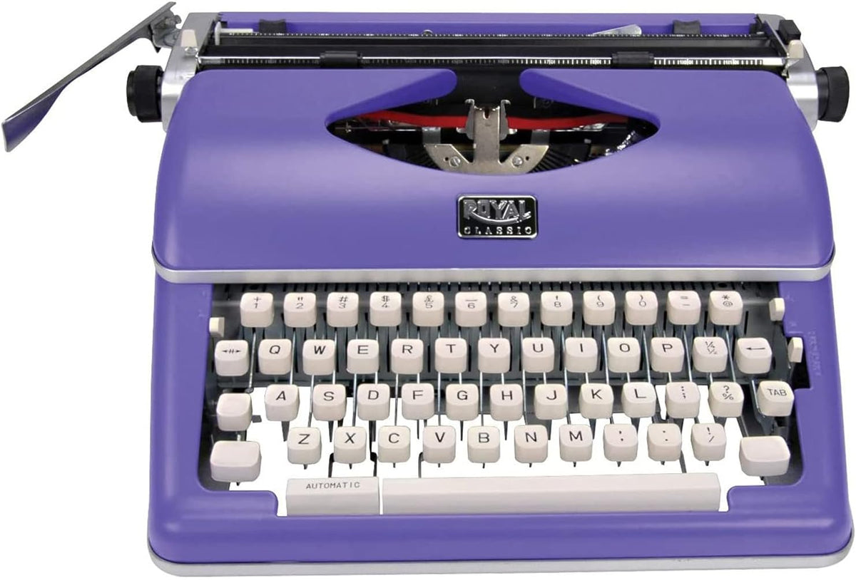 Purple Manual Typewriter Bundle with Extra Ribbons (2 Items) D2613