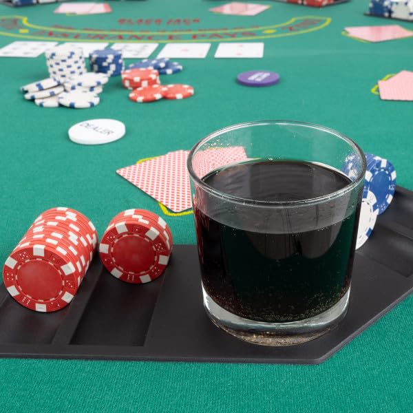 Poker & Blackjack Table Top with Case I711022