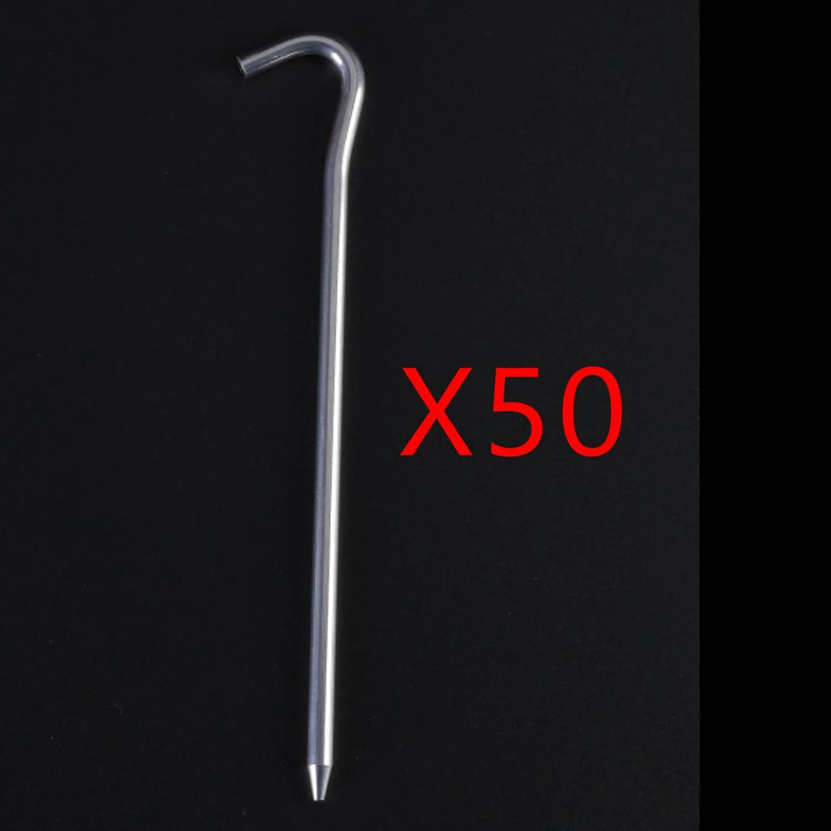50 Pack 7inch Aluminum Tent Pegs for Camping E354205