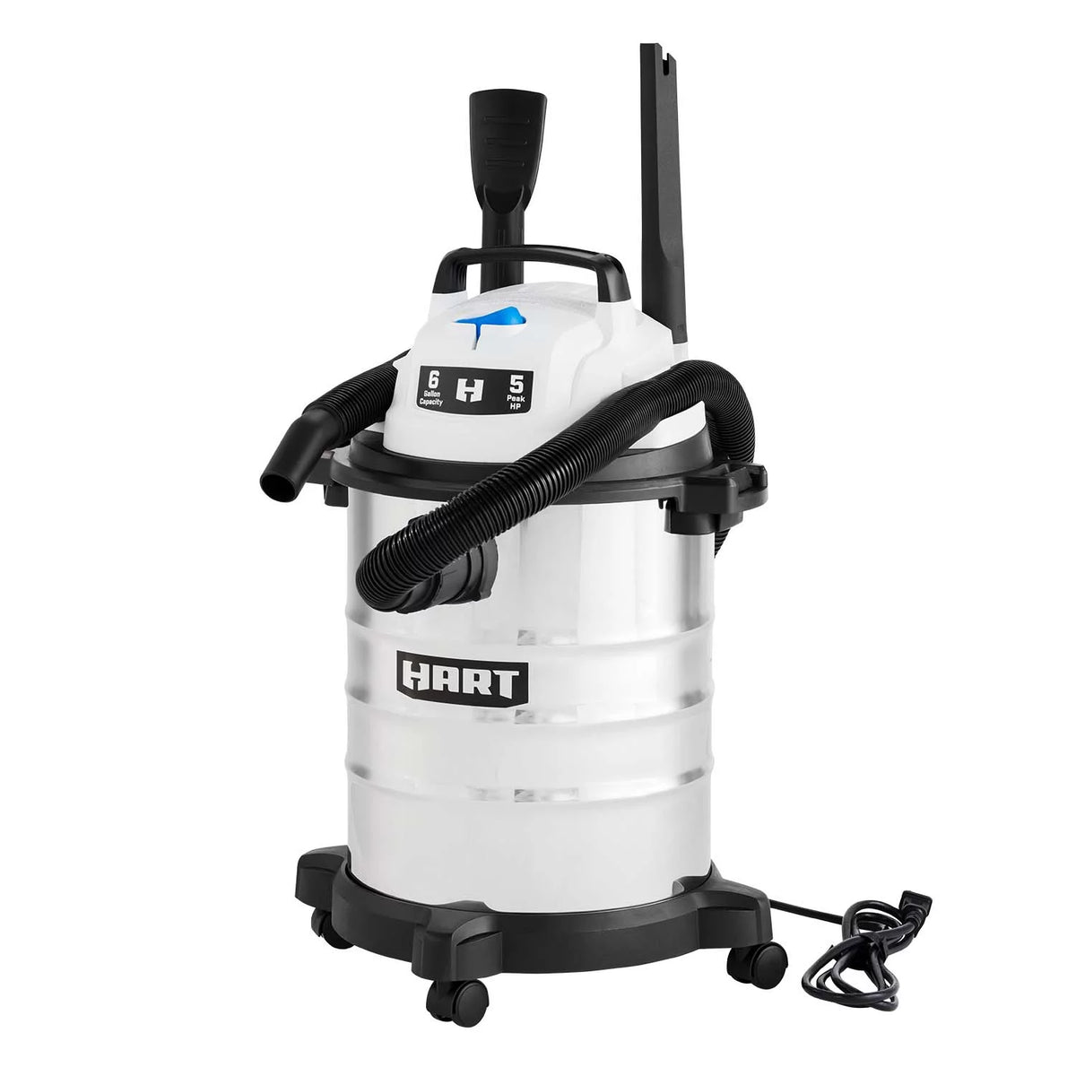 6 Gallon 5 Peak HP Stainless Steel Wet/Dry Vacuum S1846