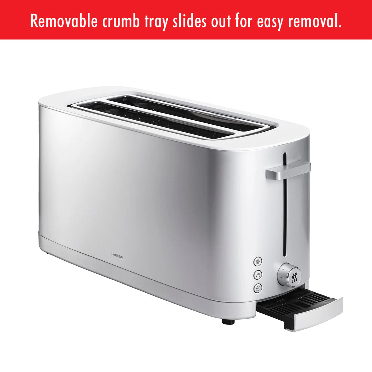 Silver 4-Slice Long Slot Toaster G277