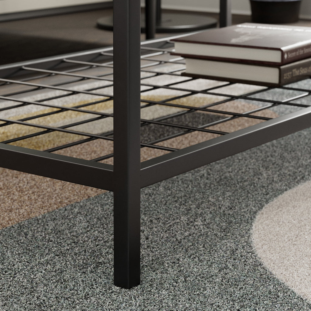 Industrial Wood and Metal Coffee Table W27145