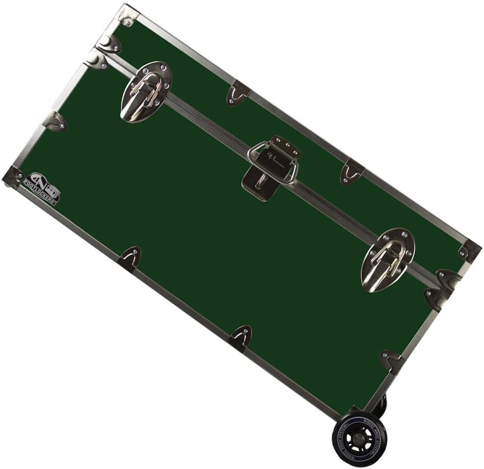 Lockable Trunk Footlocker with Wheels O973006