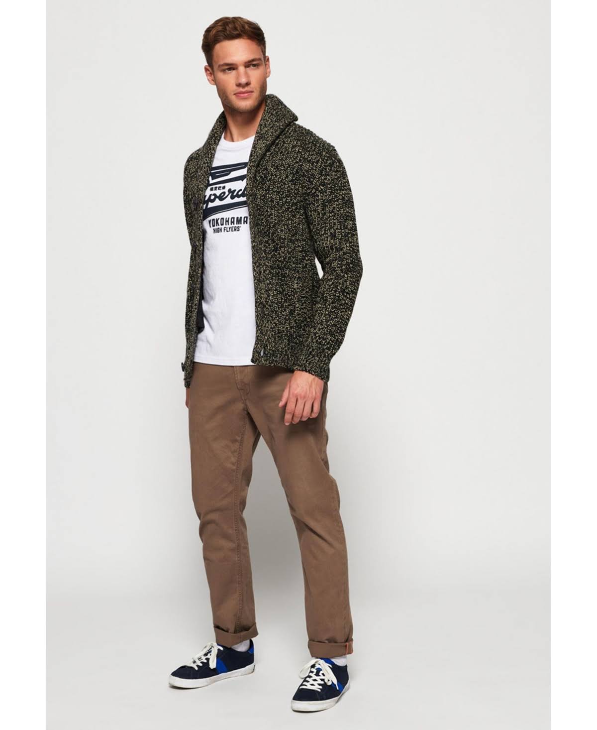 Grey Shawl Cardigan Z229