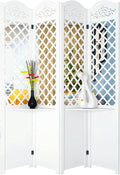 4 Panel Wood Room Divider E170