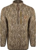 Men's Camo 1/4 Zip Large Brown F880
