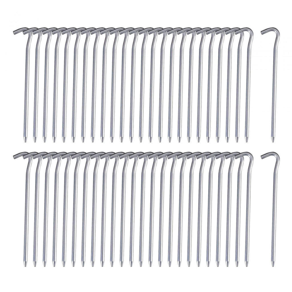50 Pack 7inch Aluminum Tent Pegs for Camping E354205