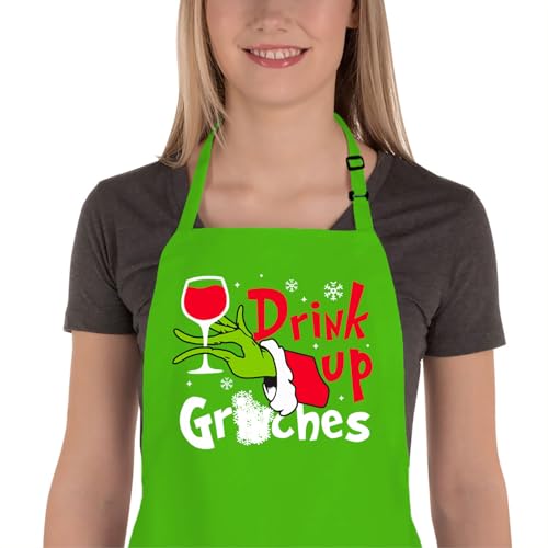 Christmas Baking Apron with 2 Pockets C977