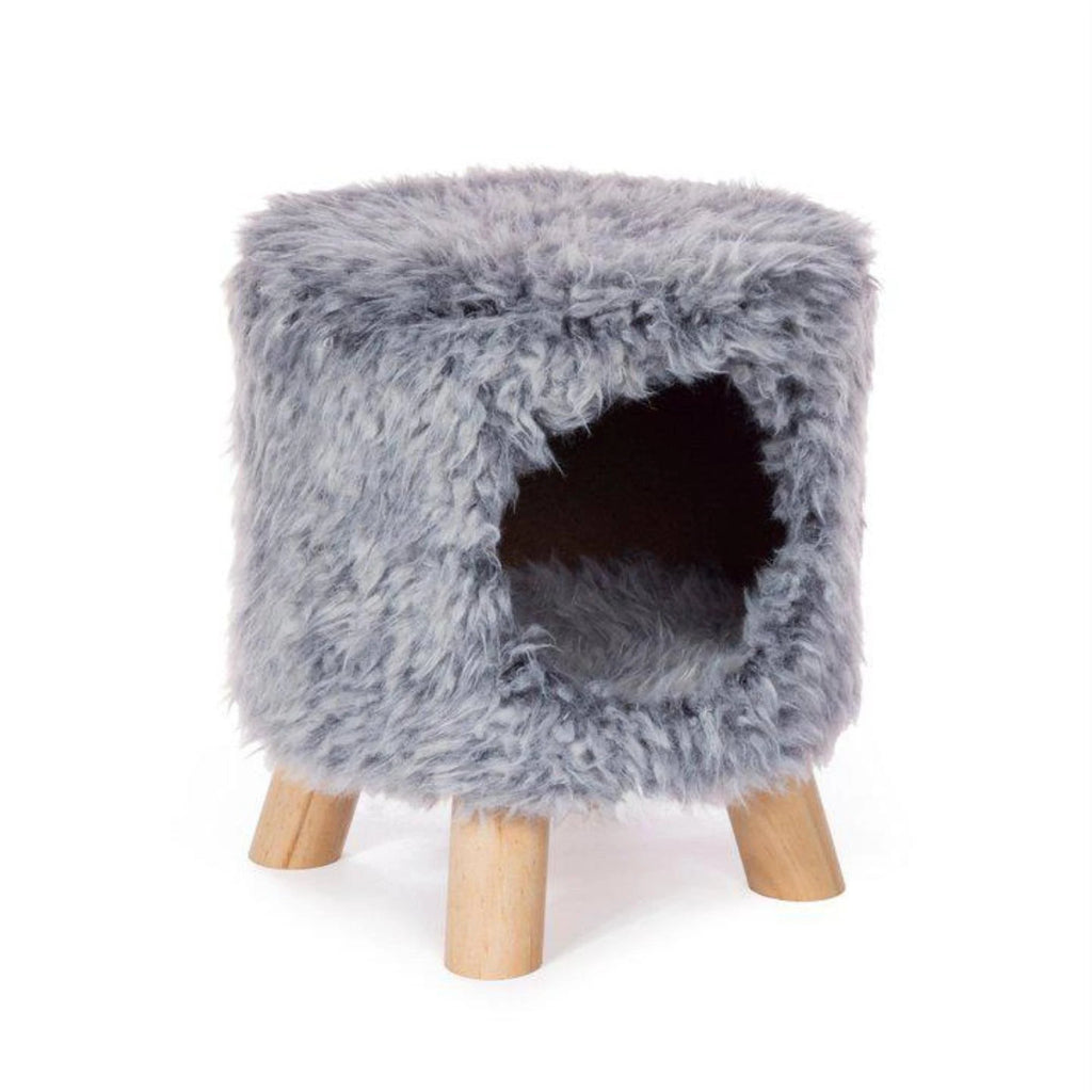 Gray Plush Cozy Cave D12481
