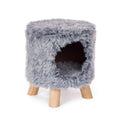 Gray Plush Cozy Cave D12481
