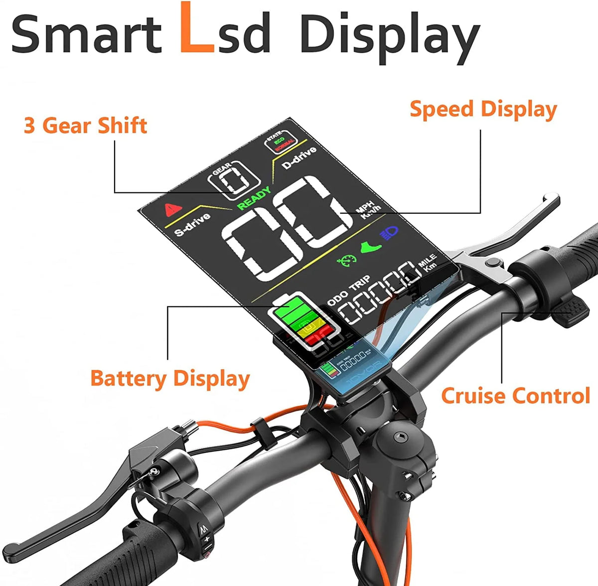 Dual Motor Electric Scooter, 2000W Up to 37 MPH & 50 Miles Ranges, 10 Off-Road Tires E8305