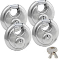 4 Keyed Alike Stainless Steel Padlocks B326466