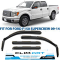 Dark Smoke In-Channel Window Deflectors 4 pcs P827
