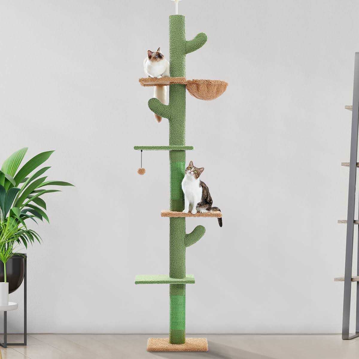 Cactus Cat Tree Floor to Ceiling Cat Tower X278