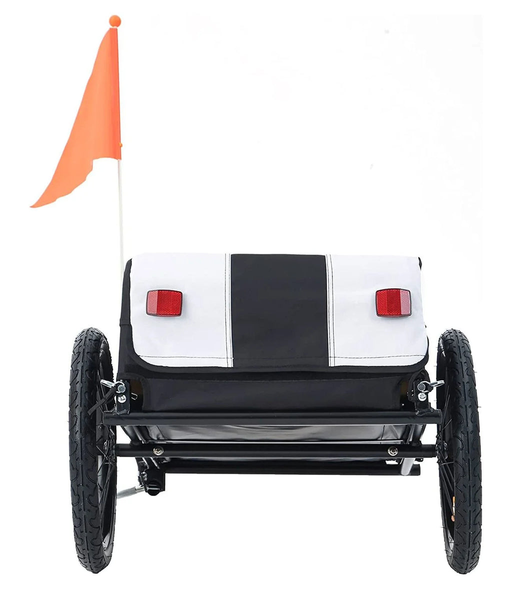 Two-Wheel Bicycle Cargo Trailer, White X521