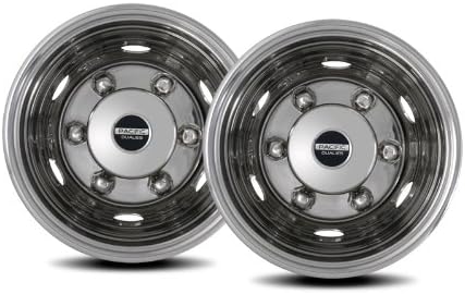 Polished 19.5 inch 6 Lug Stainless Steel Wheel Simulator Kit B404019