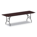 Rectangular Mahogany Wood Folding Table K484