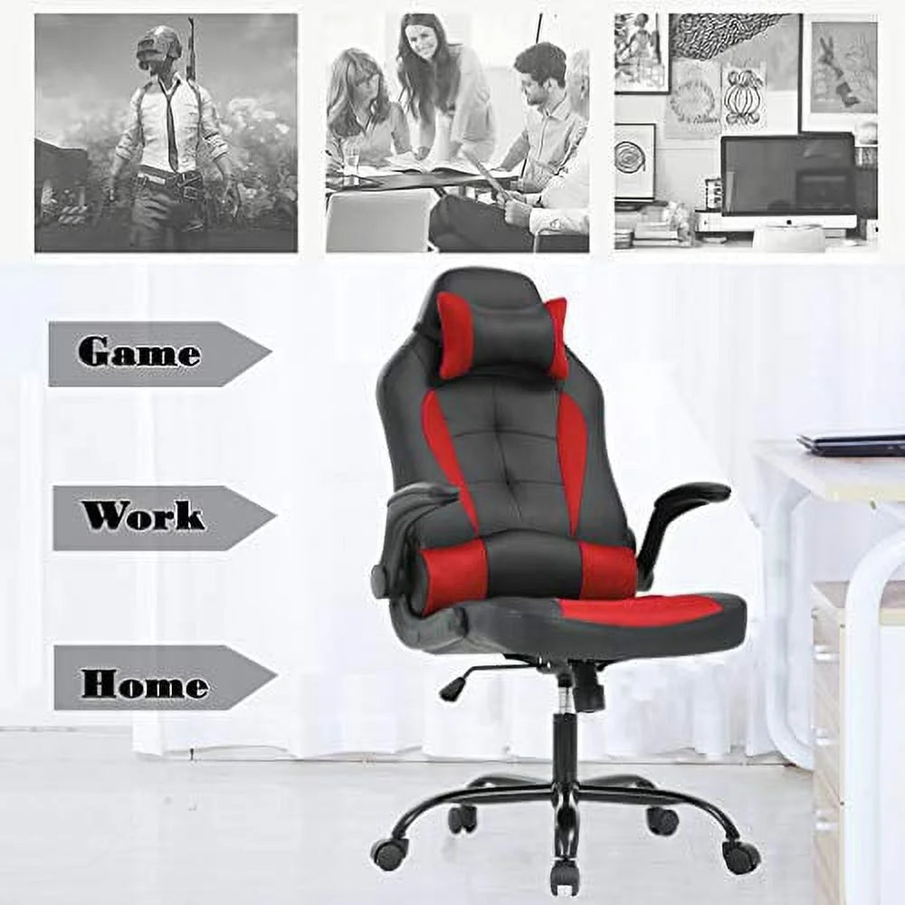 Red Adjustable Swivel Gaming Chair U887807