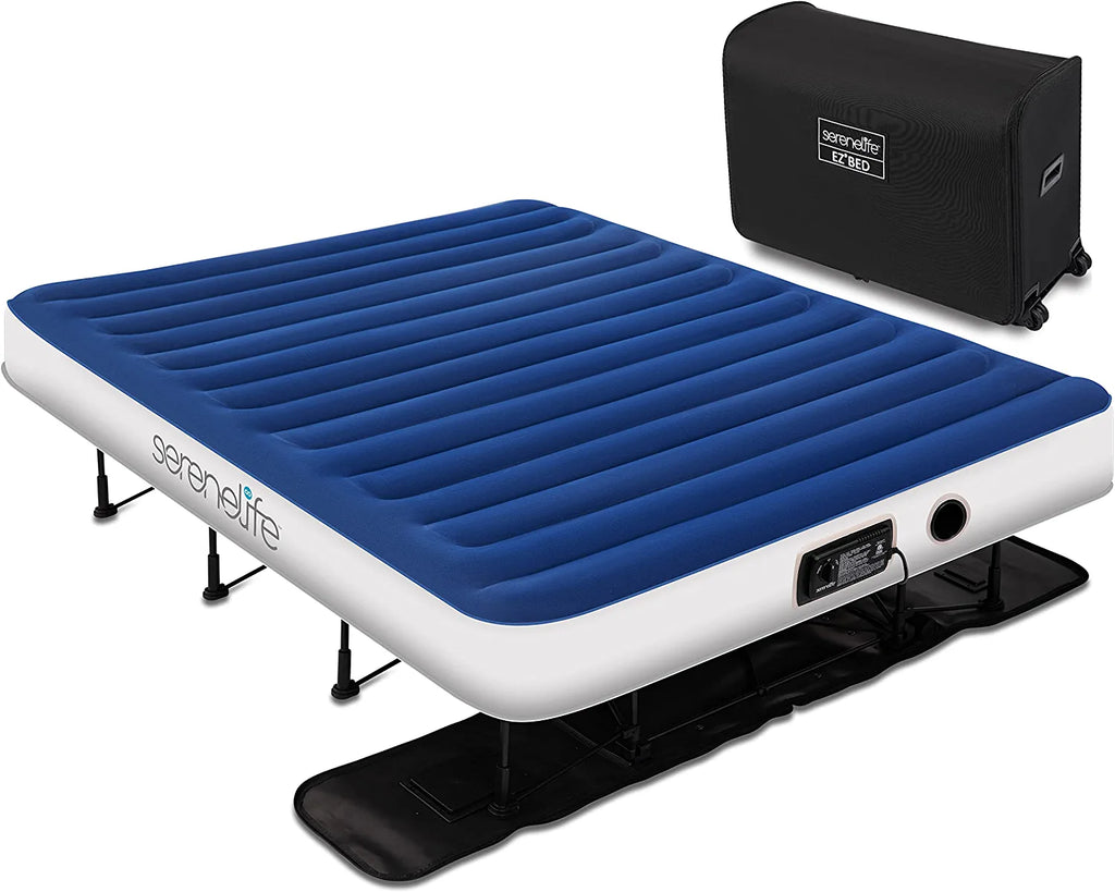Queen Air Mattress with Frame and Pump W325666