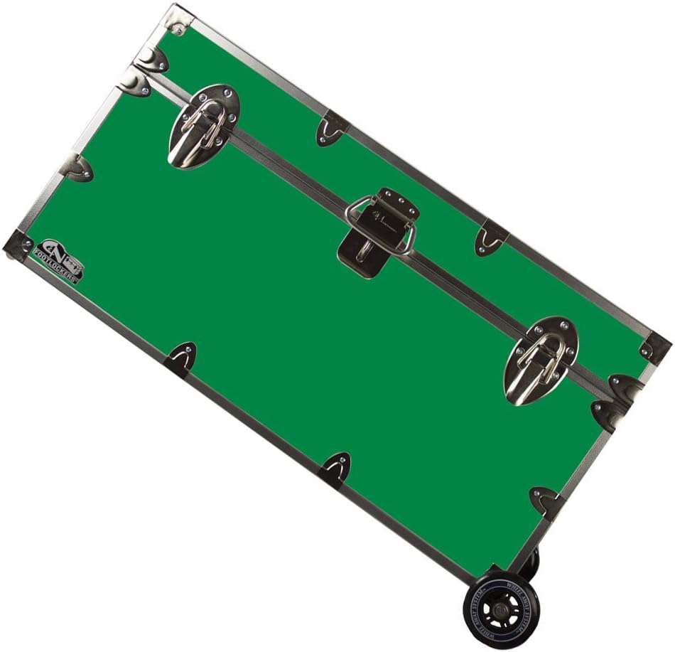 Lockable Trunk Footlocker with Wheels O973006