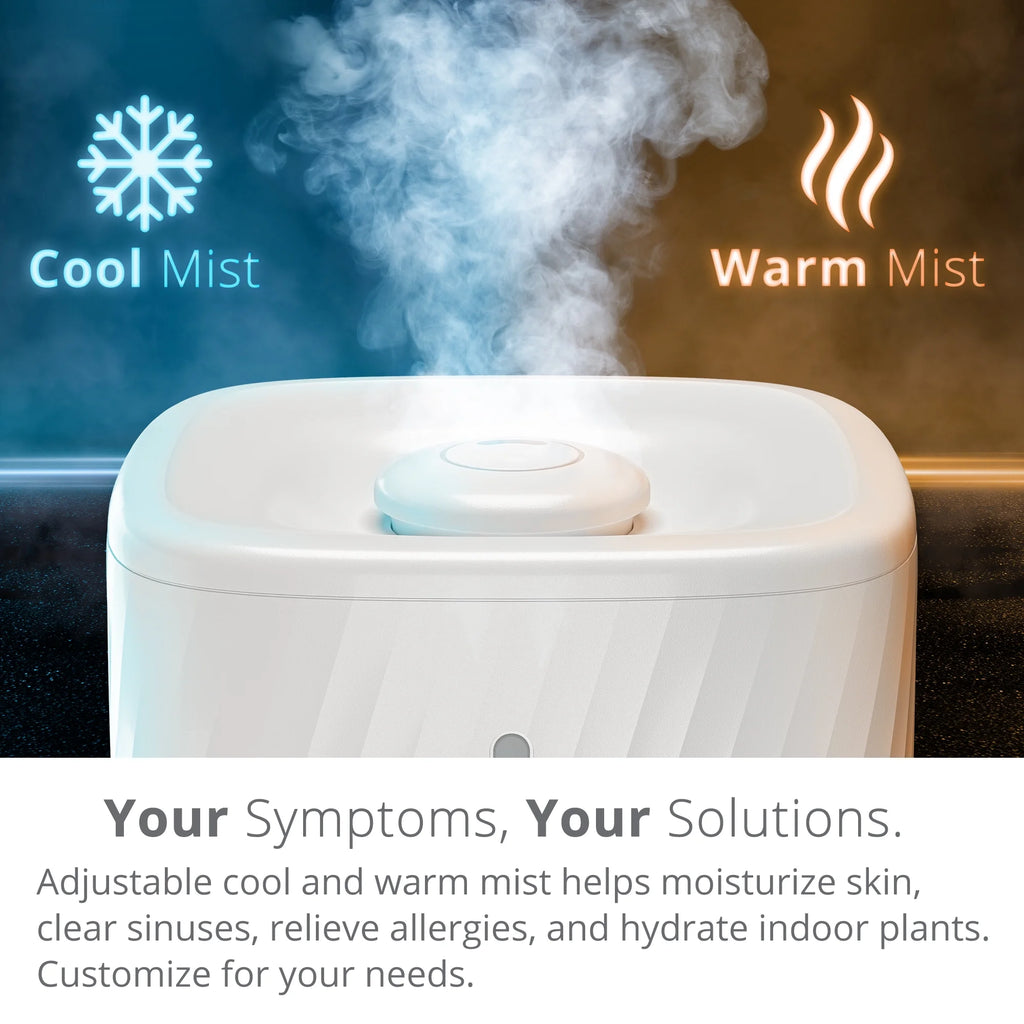 Ultrasonic Cool and Warm Mist Humidifier with Water Filter U2624