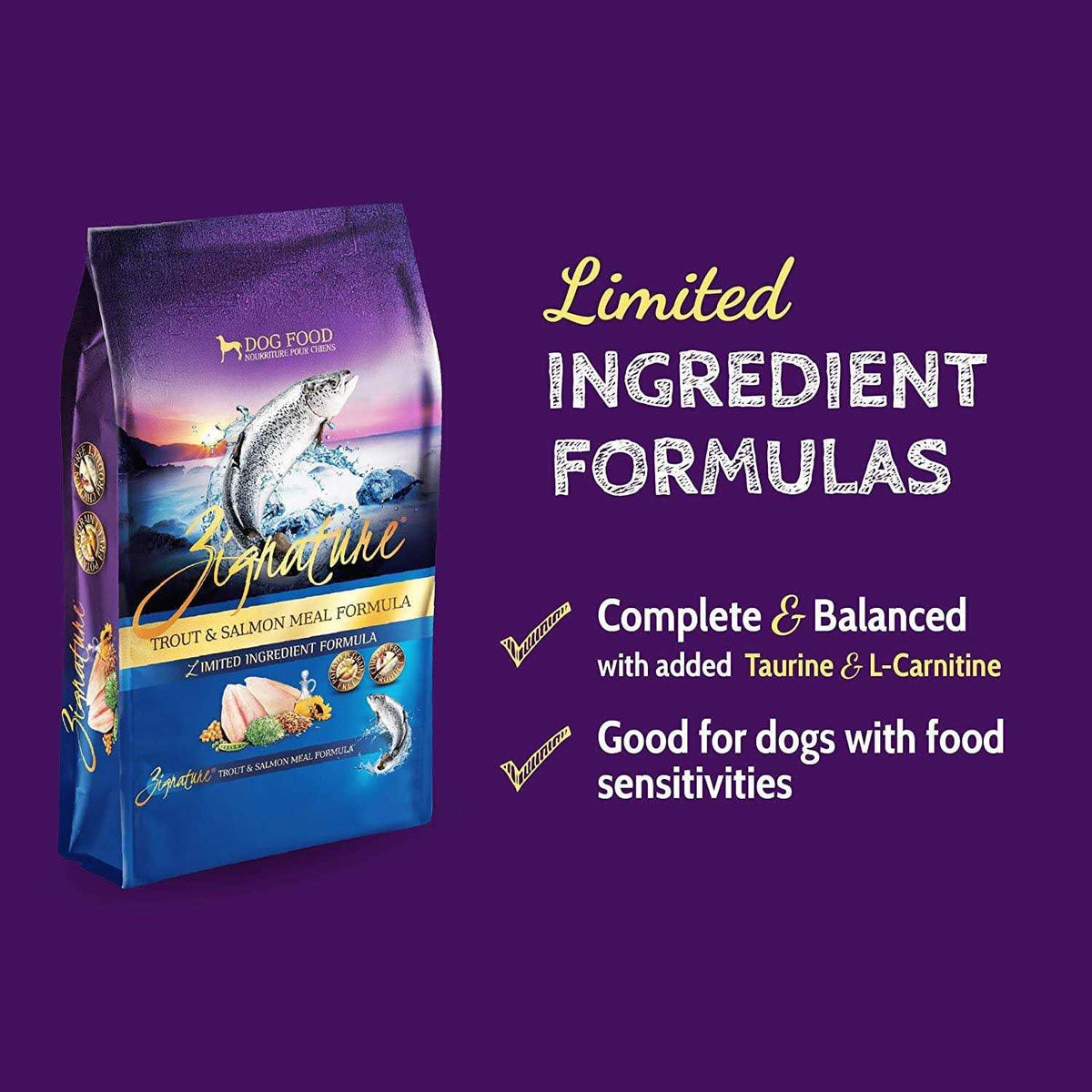 Dry Dog Food Trout Salmon Formula F4694
