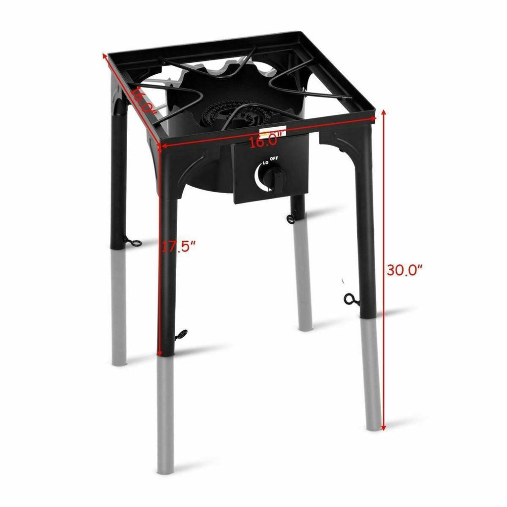 Portable Propane Outdoor Camp Stove with Adjustable Legs Q994674