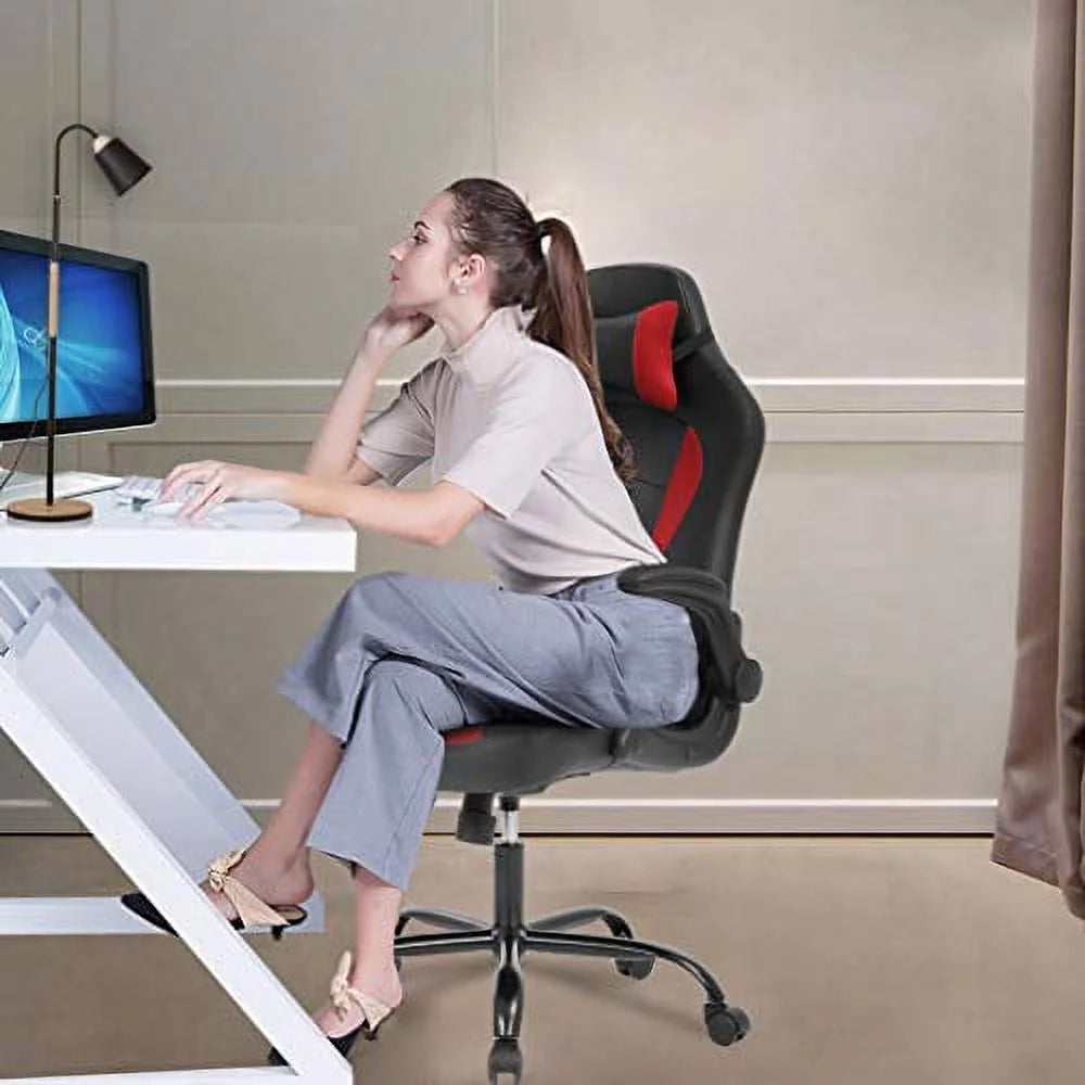 Red Adjustable Swivel Gaming Chair U887807