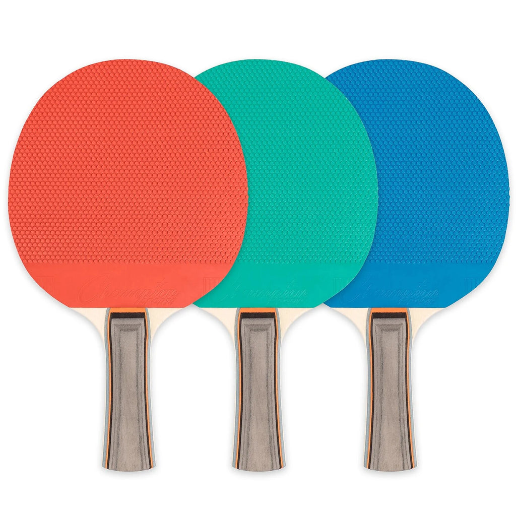 6 Each Table Tennis Paddle Rubber Wood P291