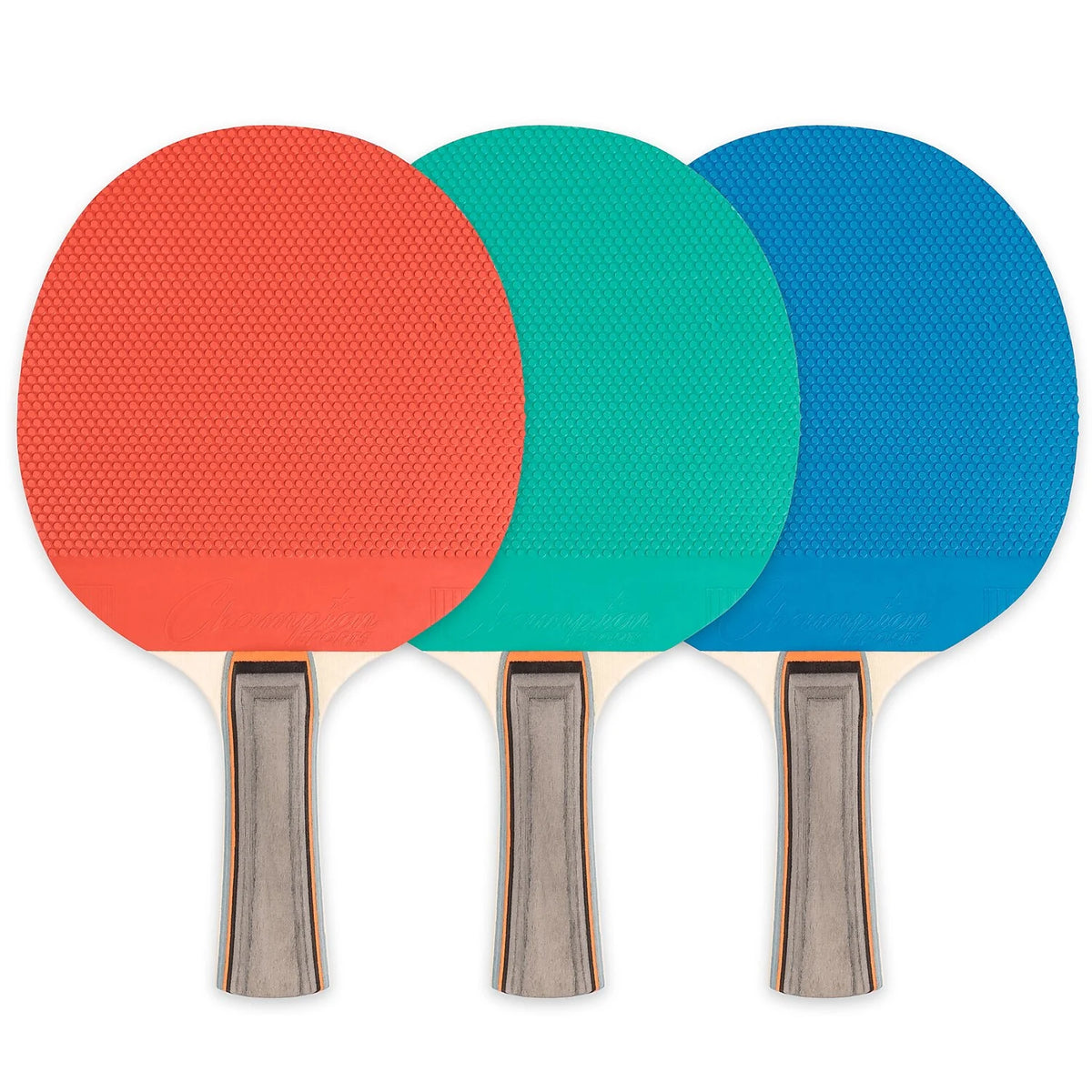 6 Each Table Tennis Paddle Rubber Wood P291
