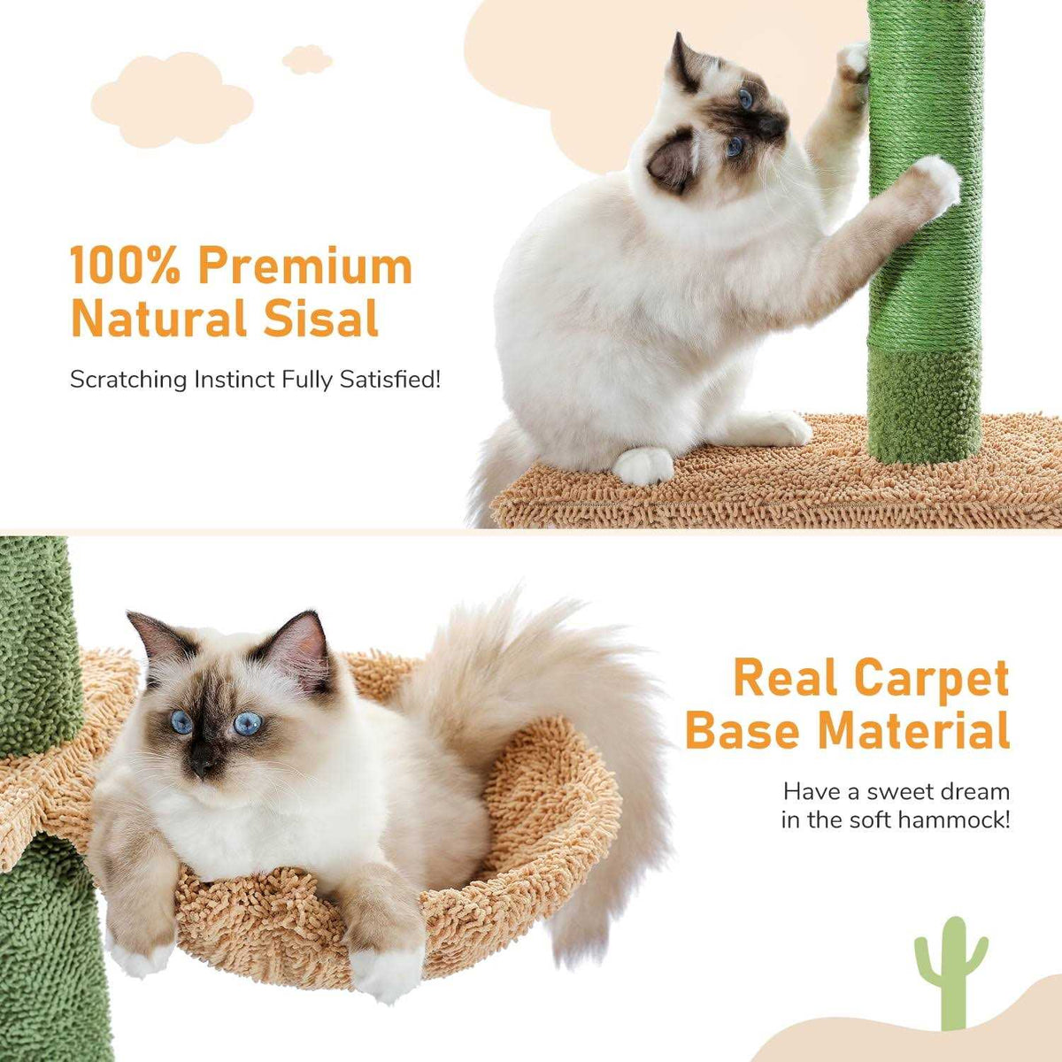 Cactus Cat Tree Floor to Ceiling Cat Tower X278