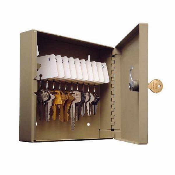 10 Key Cabinet Keyed Alike Sand Q703
