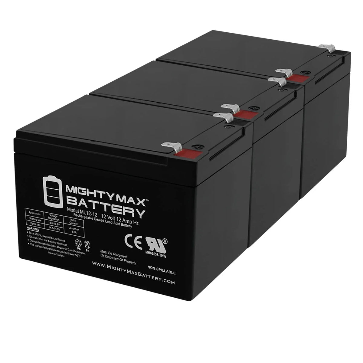 12V 12AH Deep-Cycle Rechargeable Battery I4507