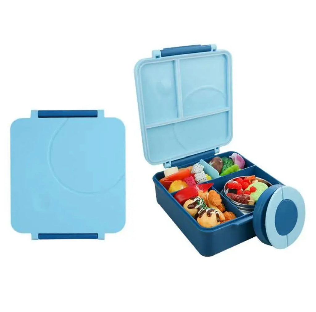 Blue Leak Proof Bento Box with Thermos Food Jar U21601