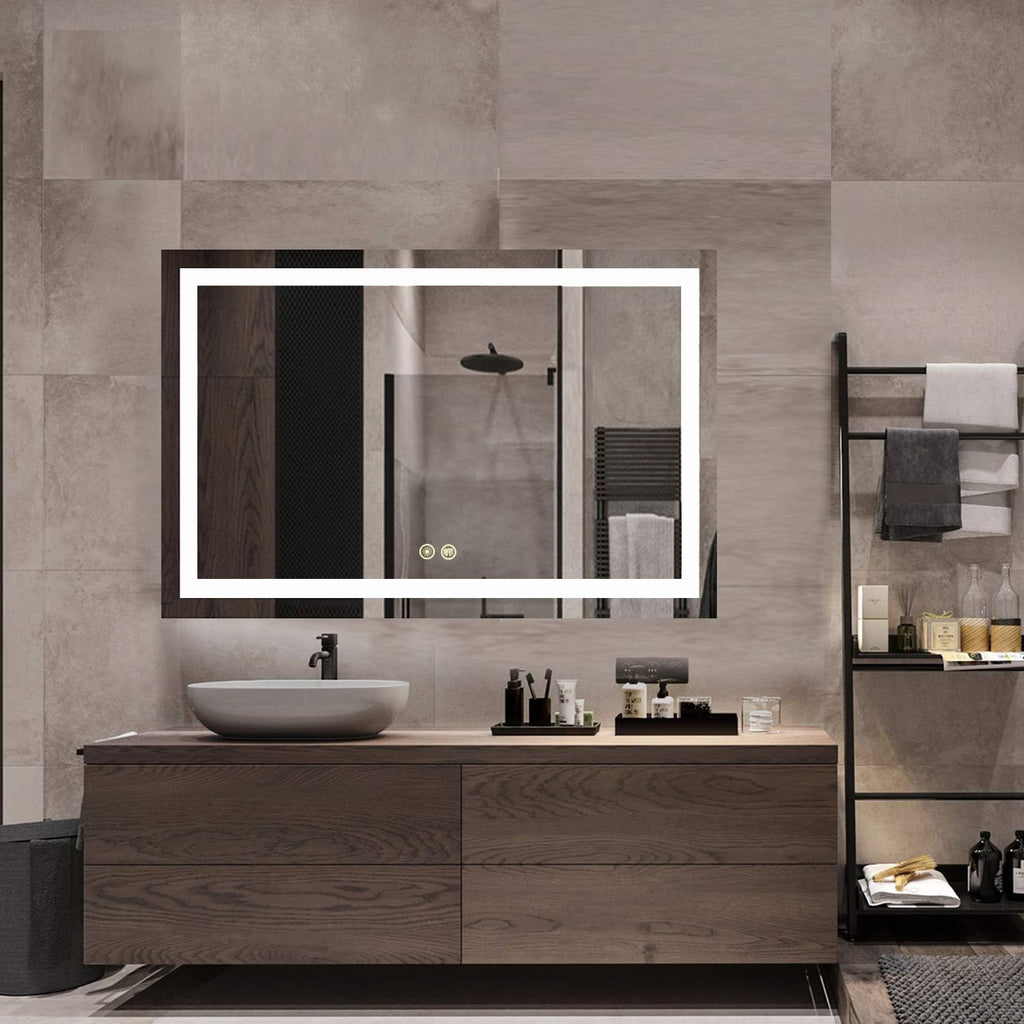 60x40Inch LED Lighted Bathroom Mirror J1501