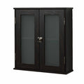 Espresso Brown Bathroom Wall Cabinet J54584