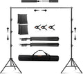10x8.5FT Backdrop Stand Kit with Spring Clamp, Sand Bag, Carry Bag J967