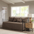 6-Piece Reversible Daybed Cover Set Brown F216725